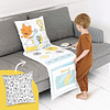 , juego de almohada plegable 2 en 1, cocina Jinja con acceso