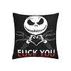 Funda de almohada de Navidad Skellington de 18.0 x 18.0 in,