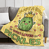 Pickles Manta de regalo de 40 x 50 pulgadas para niños, Just