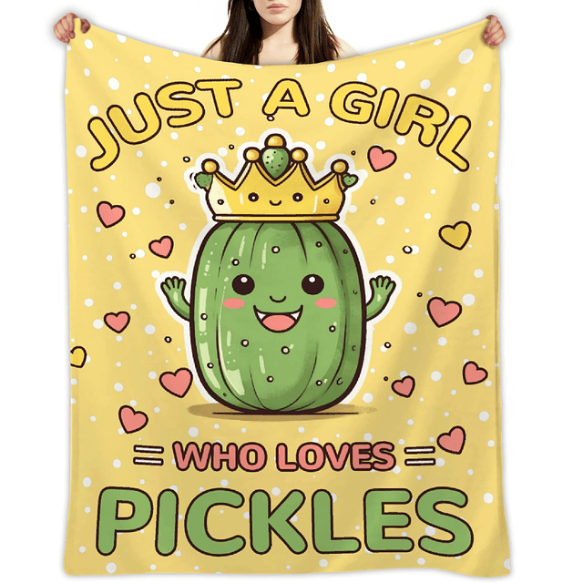 Pickles Manta de regalo de 40 x 50 pulgadas para niños, Just