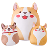 Juguete de peluche para perros, juego de 3 lindos animales d