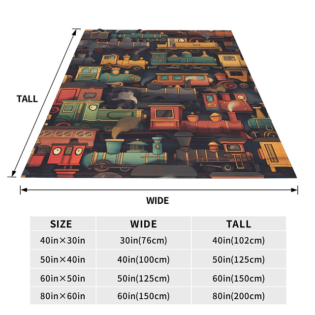 - Manta de tren para regalo para niños, suave, cálida, liger