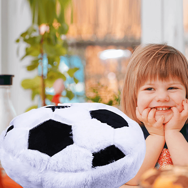 Almohada de peluche de fútbol, ​​13.4 pulgadas, suave peluch