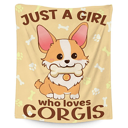 Corgi Blanket Gifts - Linda manta de 60 x 50 pulgadas para n