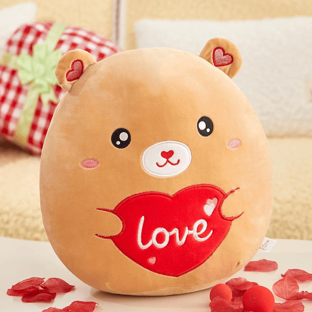 - Almohada de peluche para el día de San Valentín, diseño de