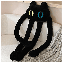 Almohada larga de peluche de gato Kawaii, 39 pulgadas, lindo