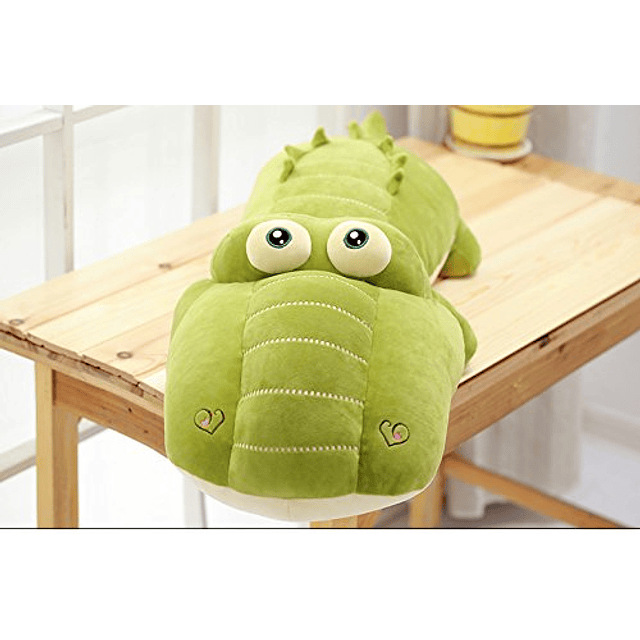 Precioso cocodrilo almohada grande para abrazar peluche suav