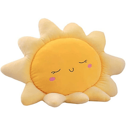 Almohada en forma de sol, lindo cojín para asiento de sol, c