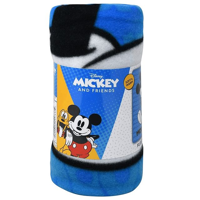 Manta de forro polar Mickey de 45 x 60 Divertida manta suave