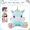 Animal de peluche de unicornio grande de 43 pulgadas, lindo