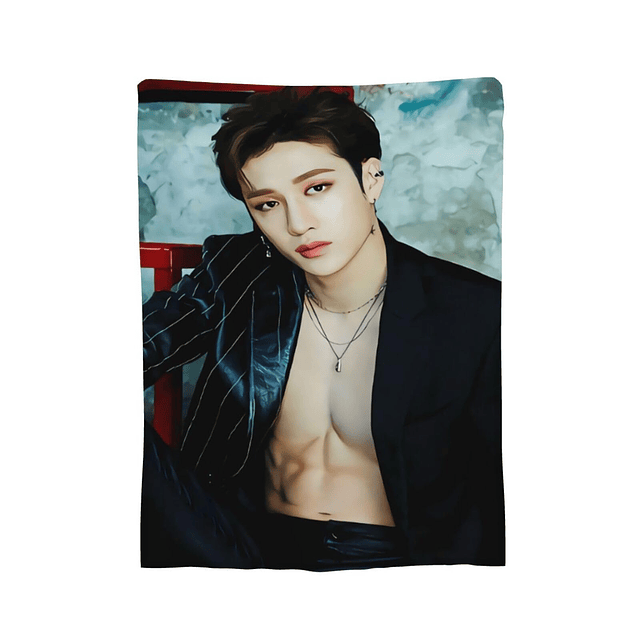 Stray Kids Bangchan Manta ultra suave de microforro polar, m