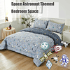 Kids Space Juego de cama tamaño Queen Boy Girl 100% algodón