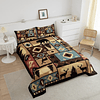 Juego de ropa de cama de animales salvajes, estilo retro, ex