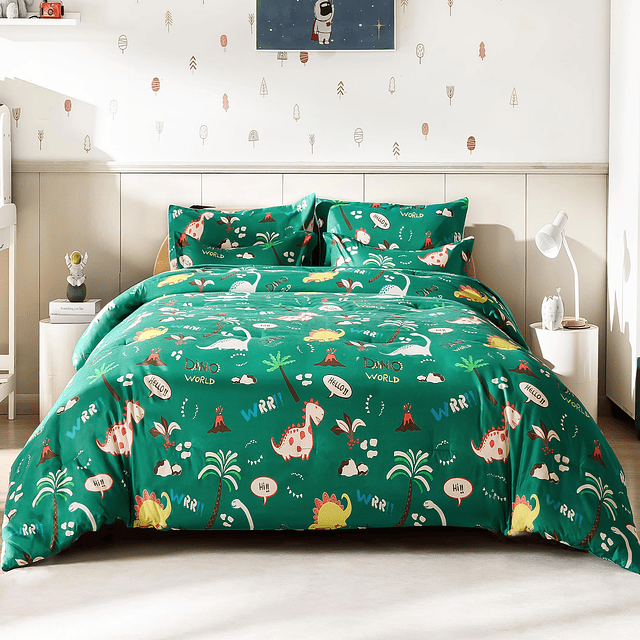 Juego de ropa de cama para niños, juego de cama Queen de 7 p