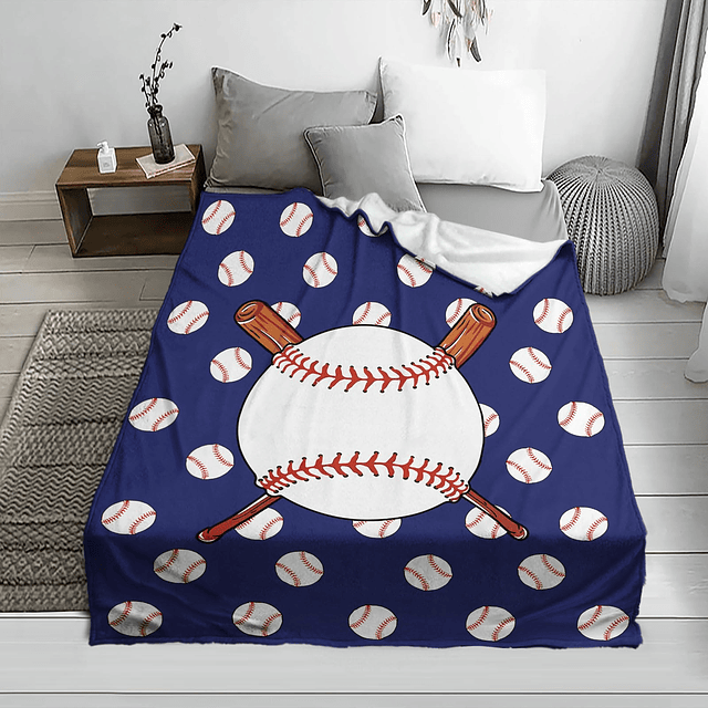 Mantas de béisbol suaves para niños, adultos, niños, regalos