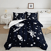 Datura home Juego de edredón para niños con estampado de coh