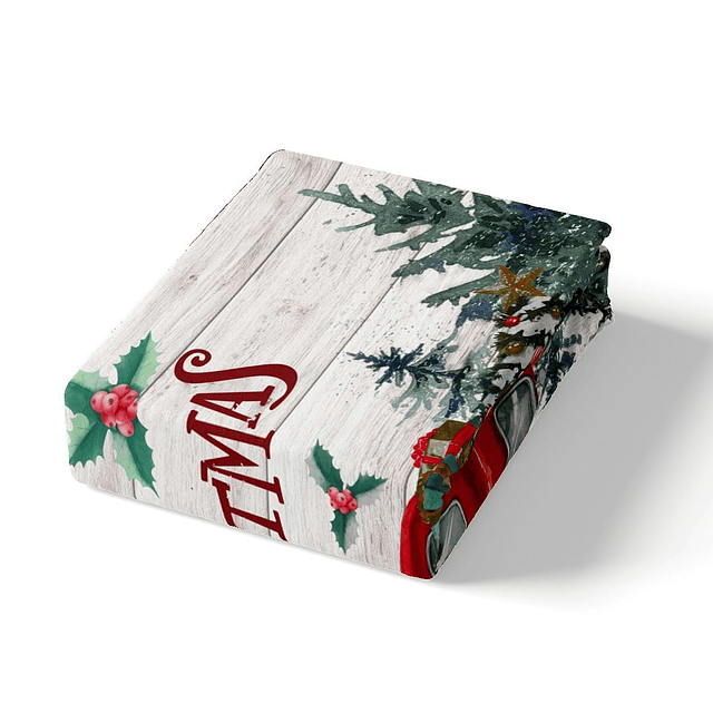 Juego de funda de edredón de Feliz Navidad tamaño king, fund