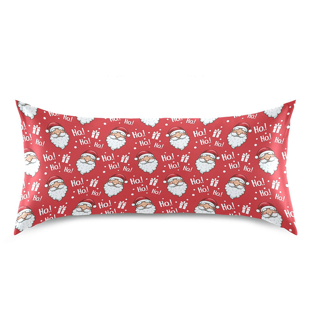 Fundas de almohada navideñas de seda para cabello y piel con