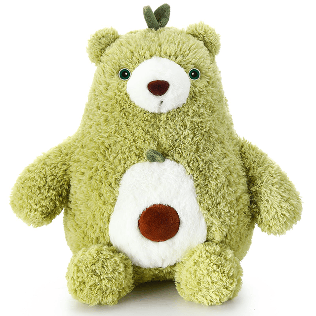 Almohada de peluche de oso de peluche de aguacate de 13,8 pu