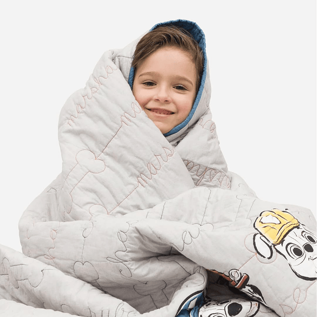 Paw Patrol Ropa de cama para niños, colcha de algodón orgáni