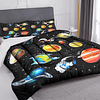 Juego de ropa de cama para niños con diseño de galaxia, para