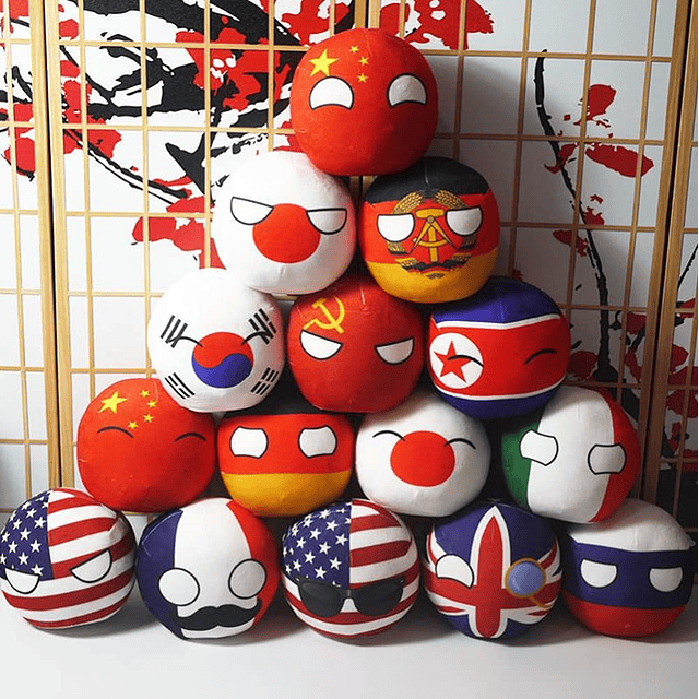 Countryball Plushies Poloniaball 7.9 pulgadas juguete de pel