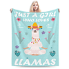 Just A Girl Who Loves Llamas Manta de 50 x 40 pulgadas, rega