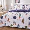 Kids Space Juego de ropa de cama para niño y niña, juego de