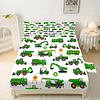 Juego de sábanas Tractor verde: Sábanas de tamaño completo p