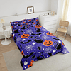 Happy Halloween Juego de cama de tamaño completo Decoración