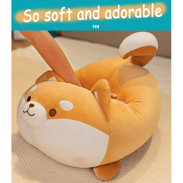 Peluche Shiba Inu de 19.7 pulgadas, animal de peluche Shiba