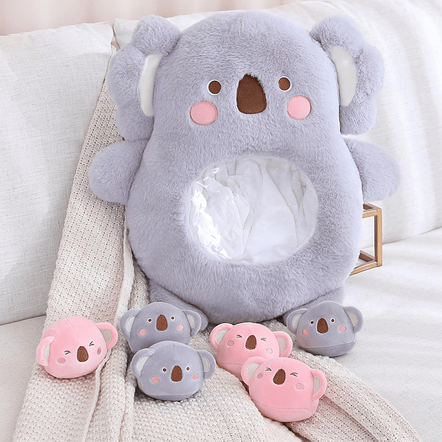 - Almohada de peluche de Koala, una bolsa de muñeco de peluc