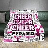 Cheer Blanket Manta de animadora para niñas de 50 x 60 pulga