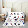 Manta de cama para jugador de hockey para todas las estacion