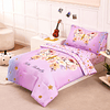 Juego de edredón doble para niñas, 4 piezas, juego de cama c