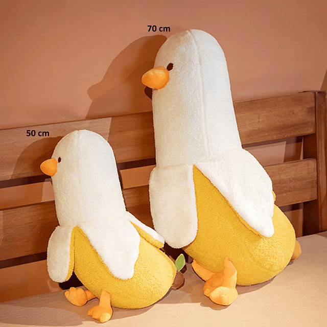 Juguete de Peluche de Pato de plátano, muñeco de Peluche de