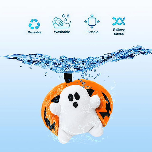 Juguete de Peluche Fantasma de Calabaza de Halloween con Cre