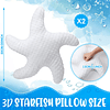 Almohada de estrella de mar con forma de estrella de mar de