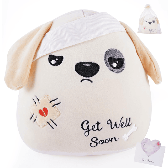 Get Well Soon - Peluche para perro, diseño de animales de pe