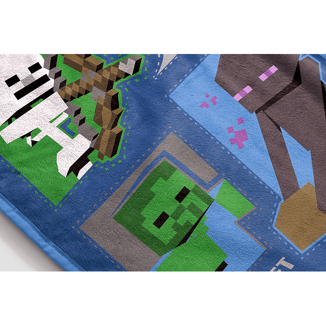 Manta Minecraft Icons - Mide 62 x 90 pulgadas, ropa de cama