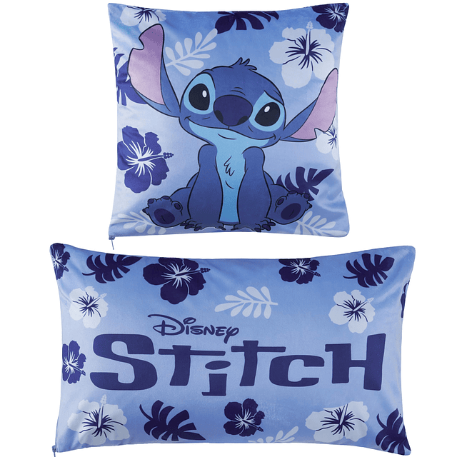 Fundas de cojín Stitch - Juego de 2 cojines decorativos para