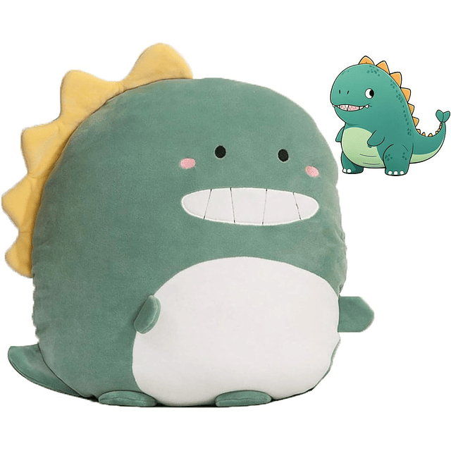 Almohada suave de peluche de dinosaurio para abrazar, lindo