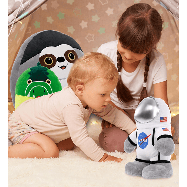 Snug Mooshies Juguete de peluche de astronauta de pie – Pelu