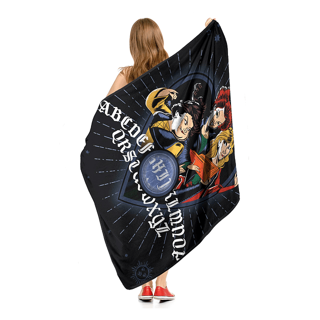 Manta Micro Raschel Hocus Pocus de Disney, 46 x 60 pulgadas,