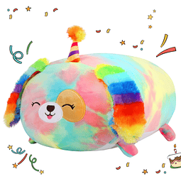 Rainbow Birthday Dog Plush Body Pillow Cachorro Juguete Suav