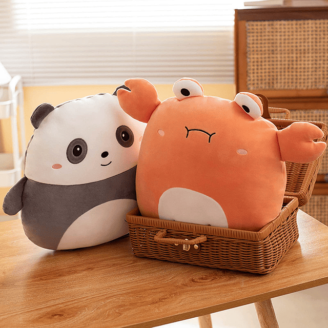 Lannery - Almohada de peluche de pingüino Kawaii, juguete de