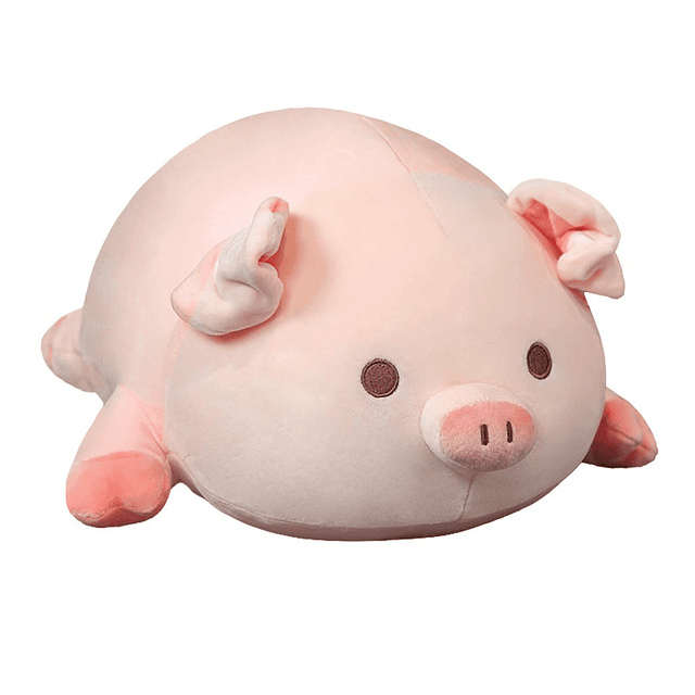 Almohada de peluche de cerdo con diseño de cerdo, suave y gr