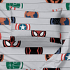 Marvel Avengers Emblems Juego de sábanas dobles - Juego de 3