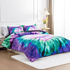 Ropa de cama Tie Dye Galaxy Juego de edredón, patrón de remo