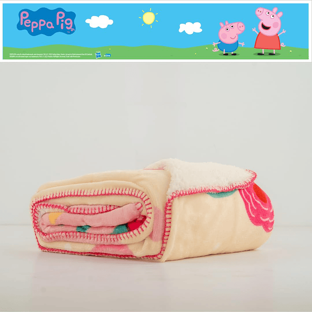 Peppa Pig - Manta de felpa suave para niños, 46 x 60 pulgada